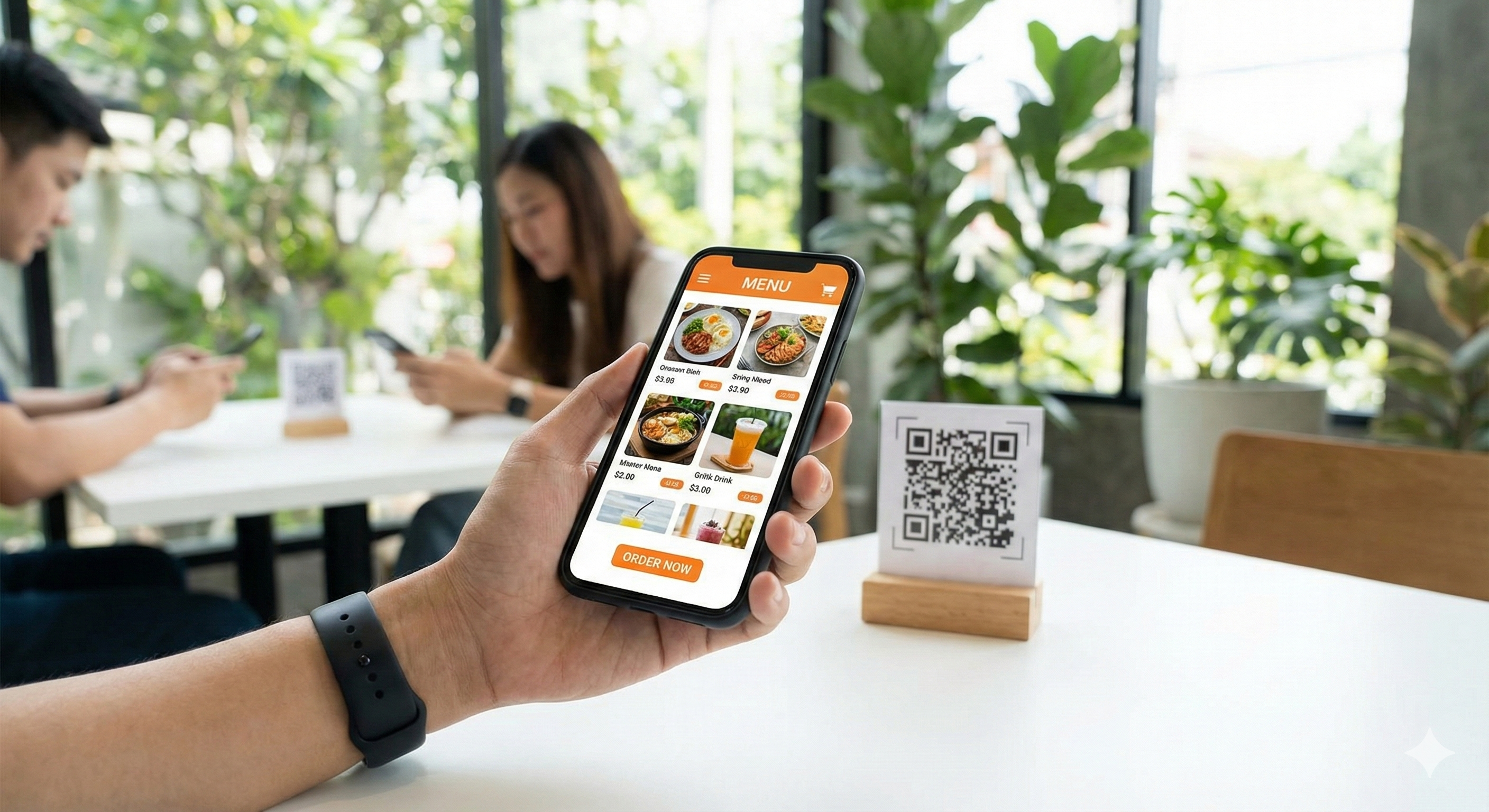 Menús digitales con código QR